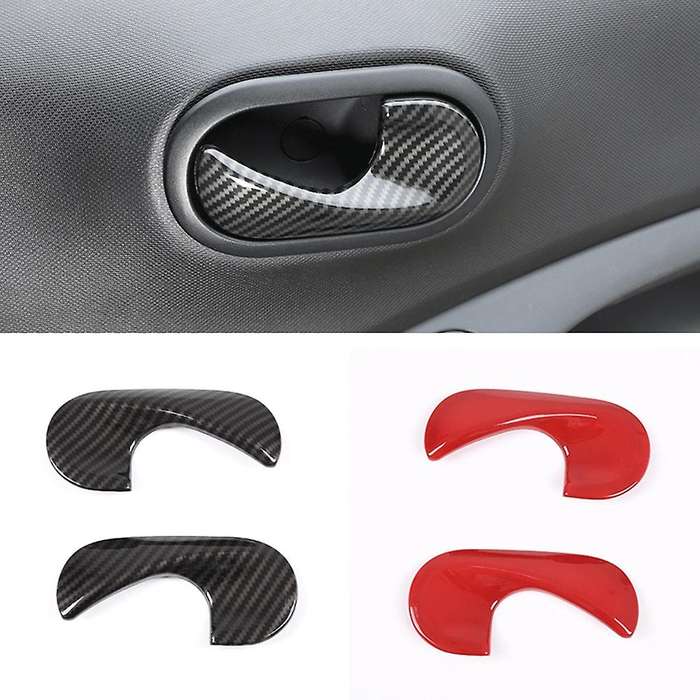 Inner Door Handle Trim for Smart 453 Fortwo 2015-2020,carbon Fiber