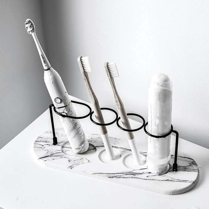 Toothbrush Holder Base Frame Storage Rack Bath Shelf Cup Holder A
