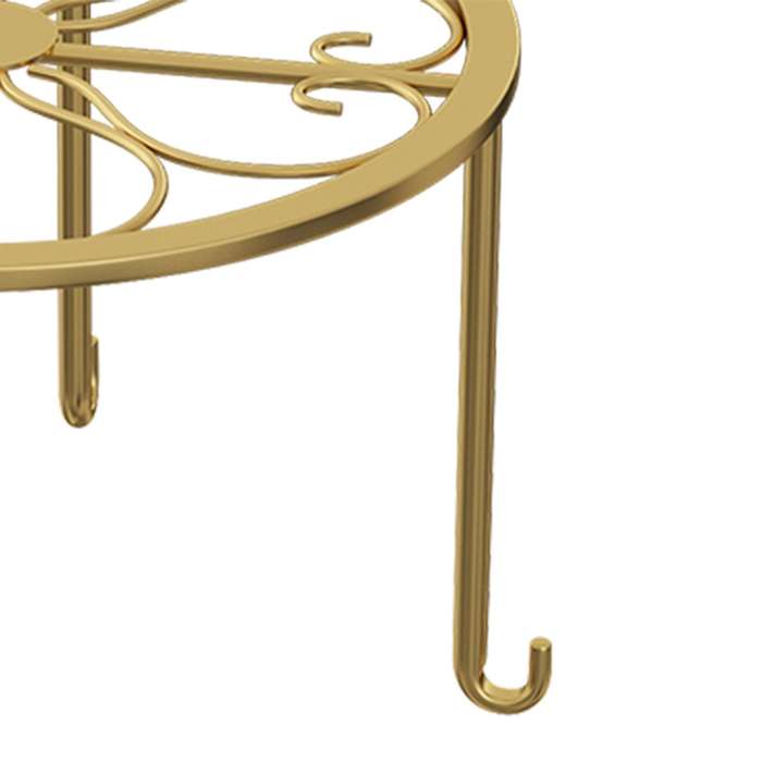 Floor Iron Pot Plant Stand Garden Plant Balcony Round Rack Home Decor