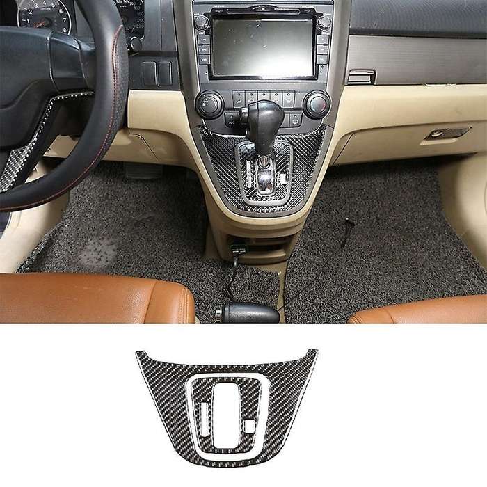 Car Gear Shift Panel Cover for Honda Crv 2007-2011 Carbon Fiber