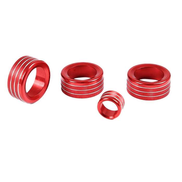 4pcs Air Condition Volume Ac Knob Cover for Honda Civic 2022 Red