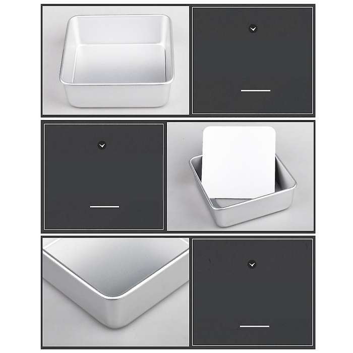 Baking Tray Anodized Cake Pan with Mousse Chiffon Tools (8 Inch)