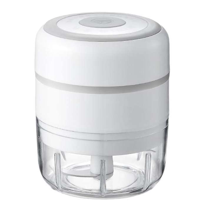 Electric Mini Garlic Chopper Portable Food Chopper,wireles,white