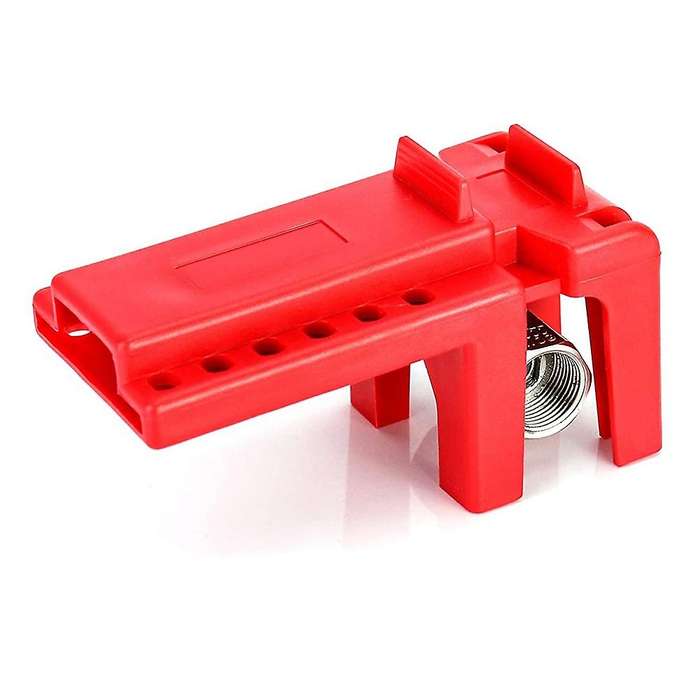 Ball Valve Lockout, Safety Lock, 1/2inch - 2-1/2inch Diameter, Red