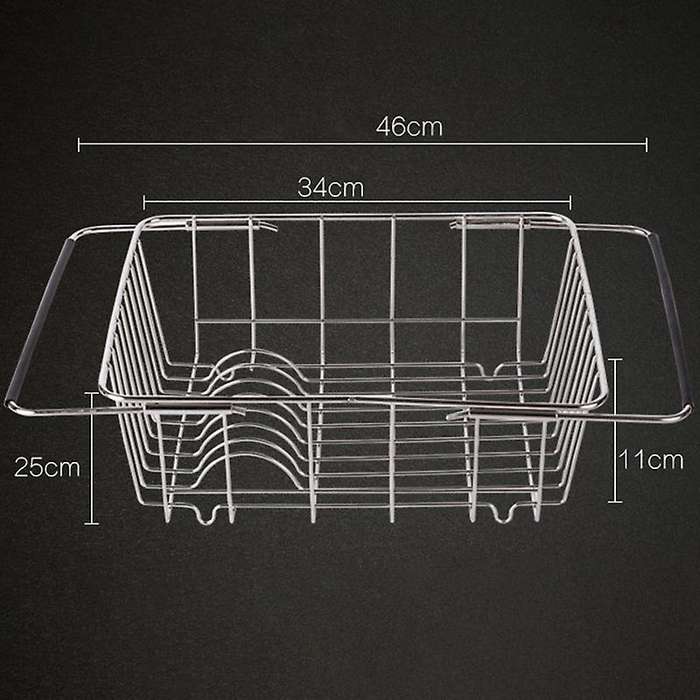 Expandable Dish Drying Rack,stainless Steel In Sink Or On Counter
