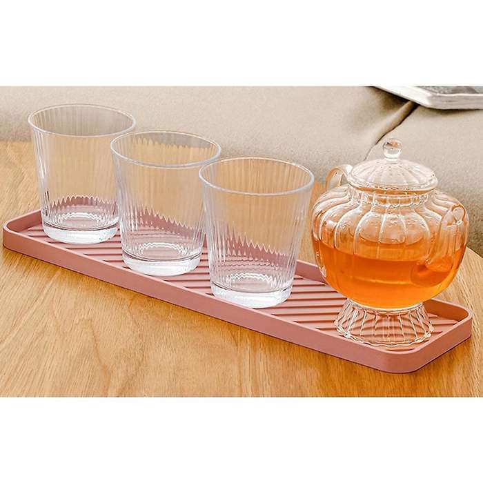 Silicone Organizer Tray, Soap and Sponge Holder for Kitchen(purple)