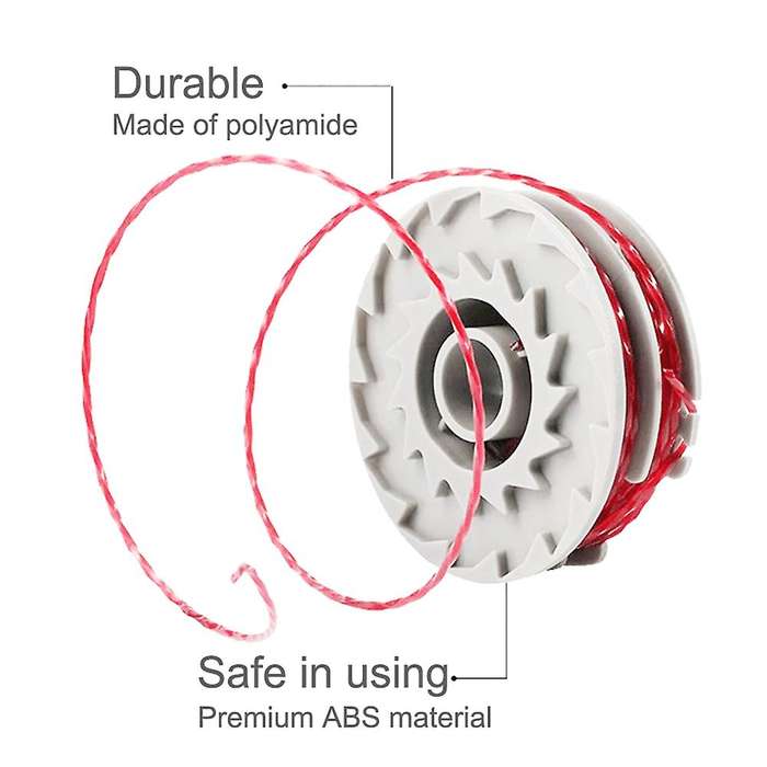 6 Pack Fly021 String Trimmer Replacement Spool & Line for Flymo