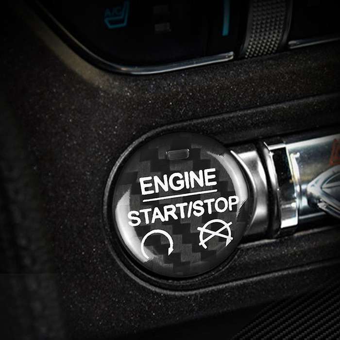 For Ford Mustang 2015-2019 Start Stop Button Cover Sticker Trim