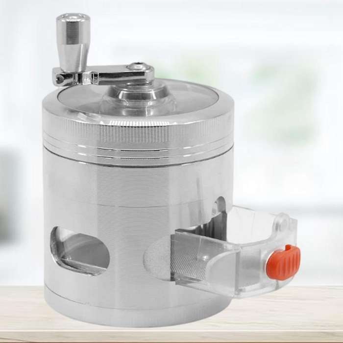 Manual Coffee Grinder Vanilla Spice Grinder Hand Crank Grinder Silver