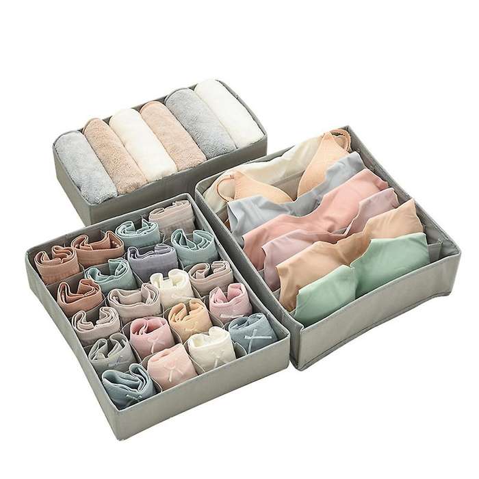 Drawer Underwear Organizer Divider Fabric Foldable Dresser Storage