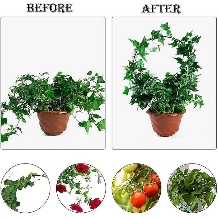 4pack Black Iron Garden Trellis for Climbing Plants Vine Plant Potted