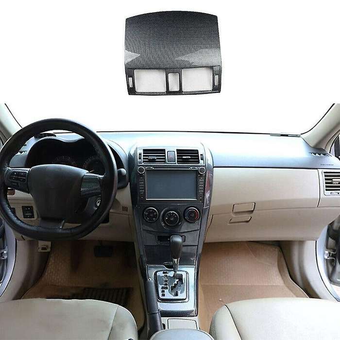 Car Carbon Fiber Style Console Air Vent Cover Trim Fit for Toyota