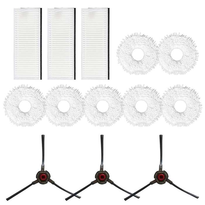 13pcs/set Filter Mop Cloth Side Brush for Yeedi Mop Cleaning Pad