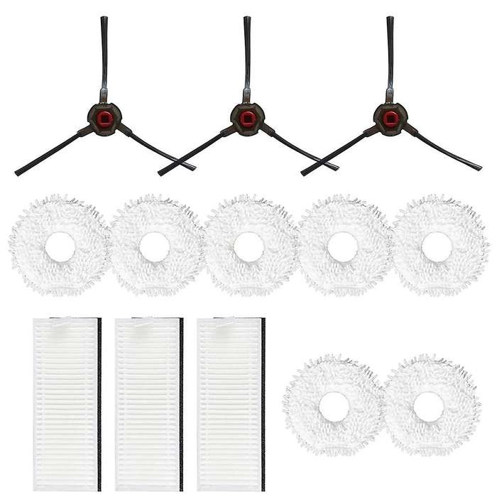 13pcs/set Filter Mop Cloth Side Brush for Yeedi Mop Cleaning Pad