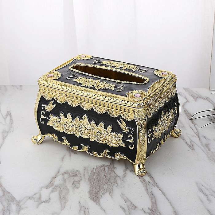 Desk Acrylic Tissue Box Universal Paper Box Car Tissue Box(silver)