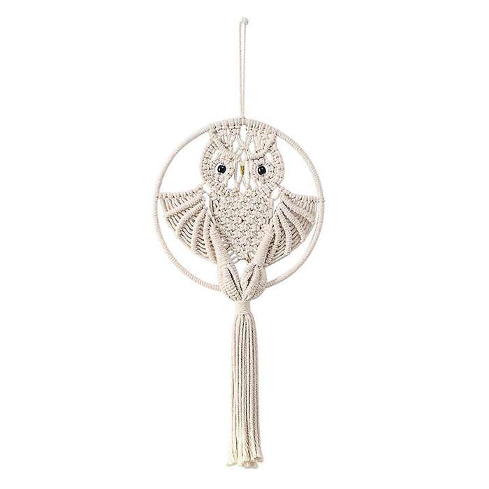 Hand-woven Owl Cotton Rope Wall Decoration Tapestry Decoration