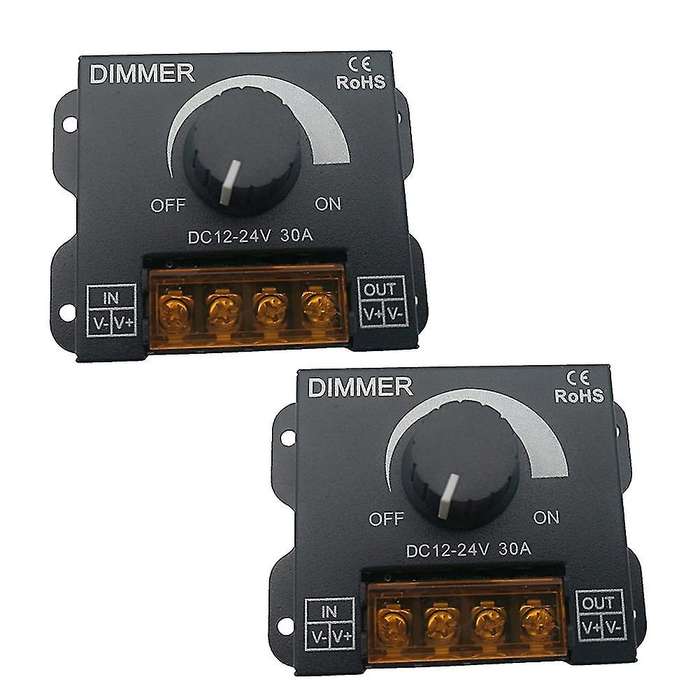2pcs Dc 12v 24v Led Dimmer Switch 30a for Led Strip Light Lamp