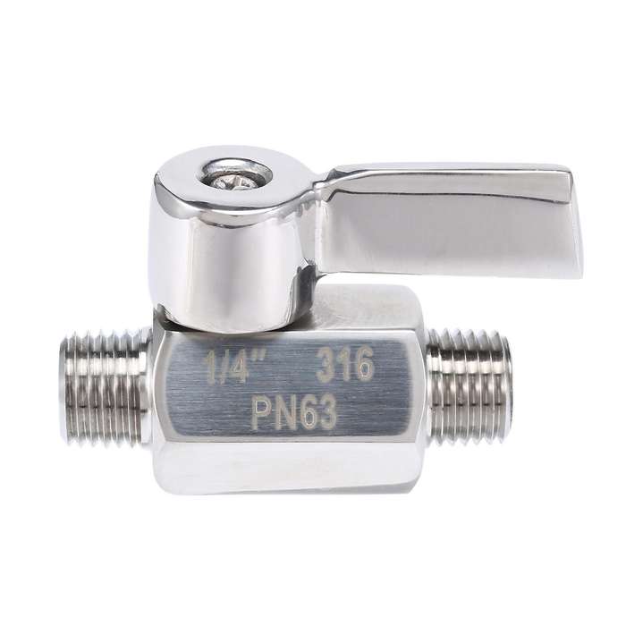316 Stainless Ball Valve - 1/4 Inch Npt Thread Male Small Ball Valve