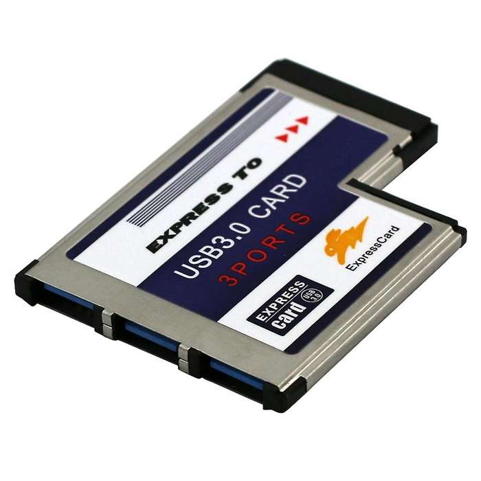 Usb 3.0 Express Card 3 Port Expansion Card for Laptop