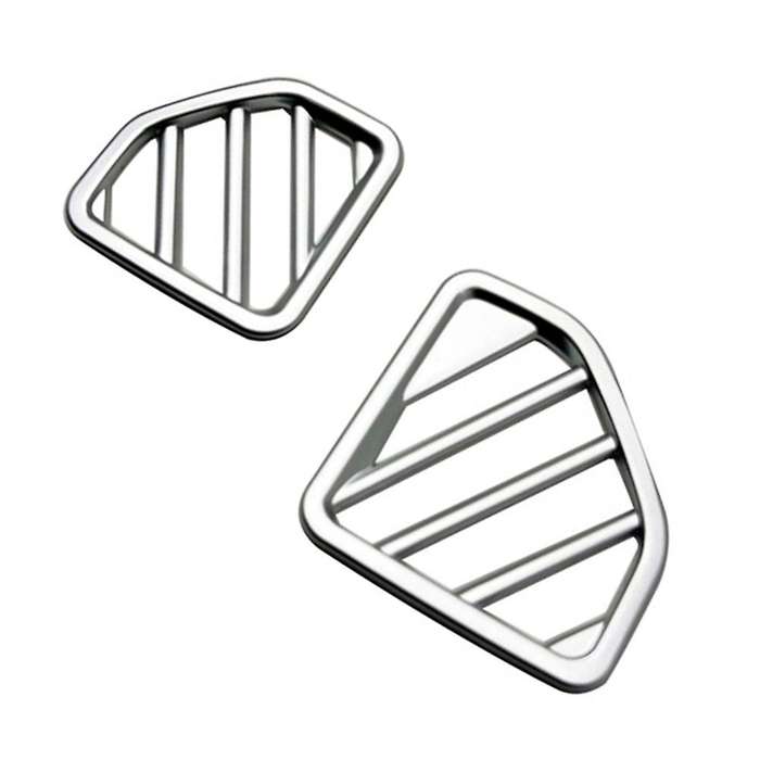 Silver Dashboard Side Air Vent Trim for Daihatsu Atrai Hijet 2022 Rhd