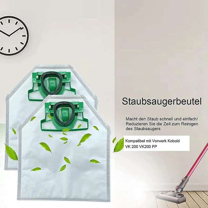 Replacement Dust Bag for Vorwerk Kobold with Motor Protection Filter