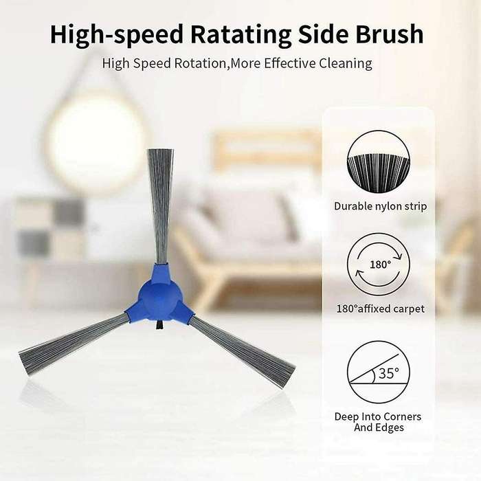 Main Brush Side Brushes Filter for Kyvol Cybovac E20, E30, E31 Robot