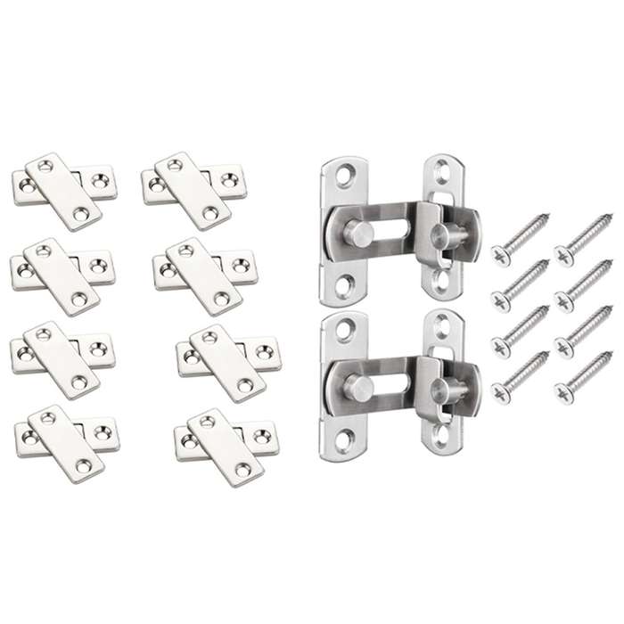 8 Sets Of Ultra-thin Strong Magnetic Door Closers Cabinet Hasp Latch