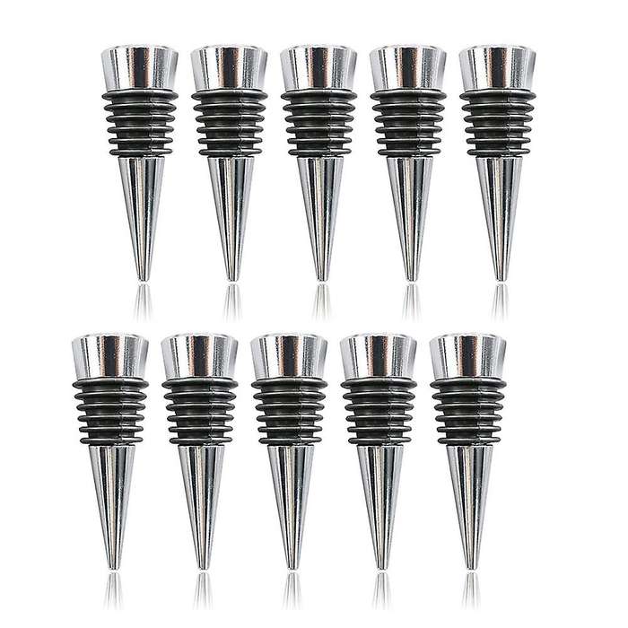10pcs Reusable Decorative Wine Bottle Stoppers Wine Saver Stopper Set