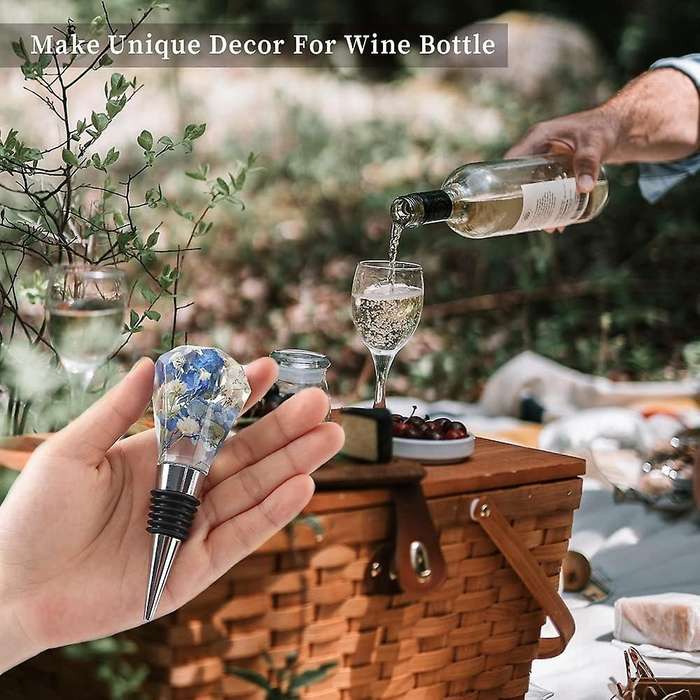 10pcs Reusable Decorative Wine Bottle Stoppers Wine Saver Stopper Set