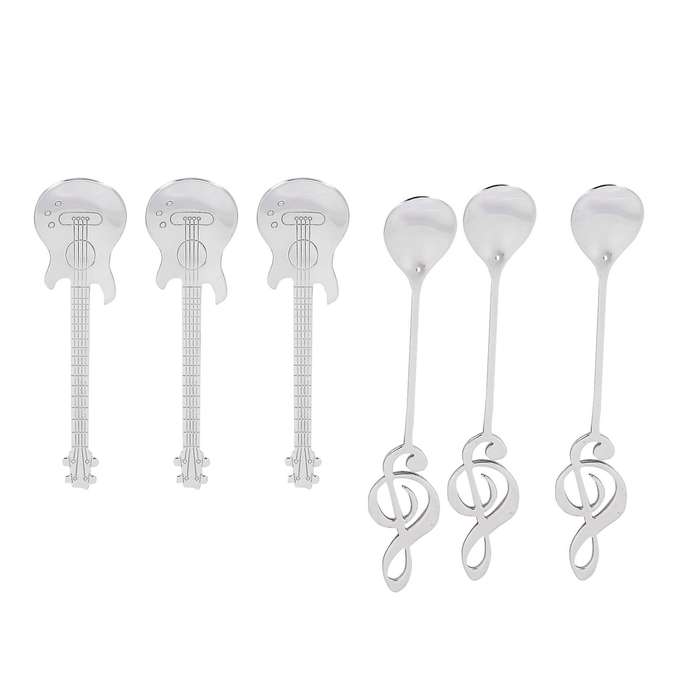 Coffee Spoons,6 Pack Creative Cute Teaspoons Stainless Steel