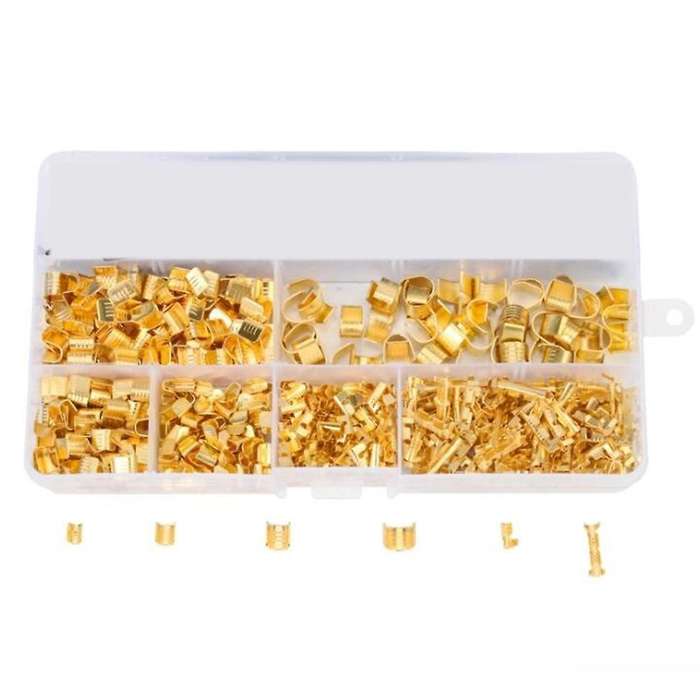 550 Pcs U Shape Copper Ring Terminals Crimp Kit