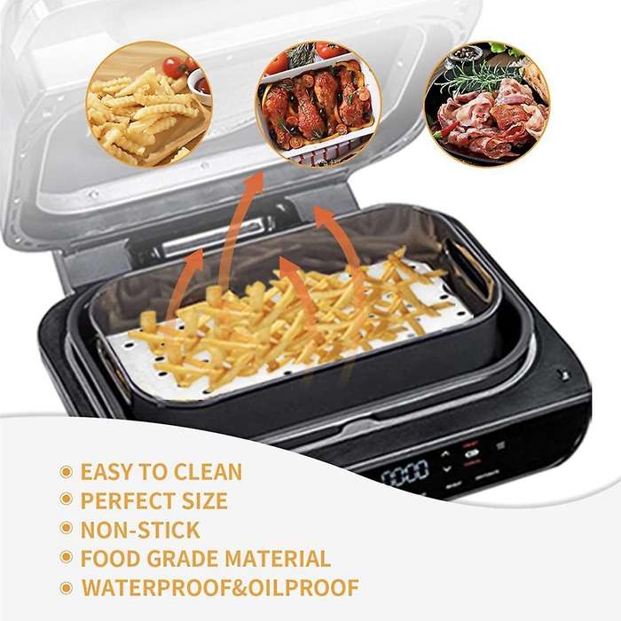 Air Fryer Parchment Paper for Foodi Dz201 with Dual Zone,2 Pcs Liners
