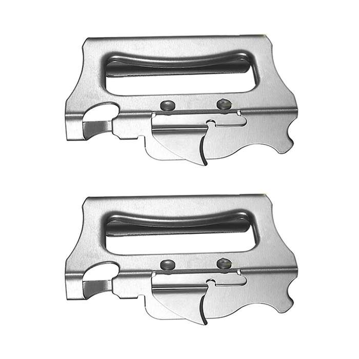 2x Multifunctional Manual Can Opener Stainless Steel Canned Knife