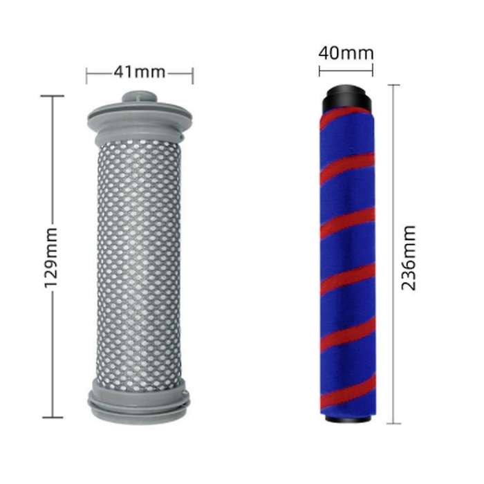 3pcs Roller Brush Hepa Filter for Tineco A10/a11 Hero A10/a11 Vacuums