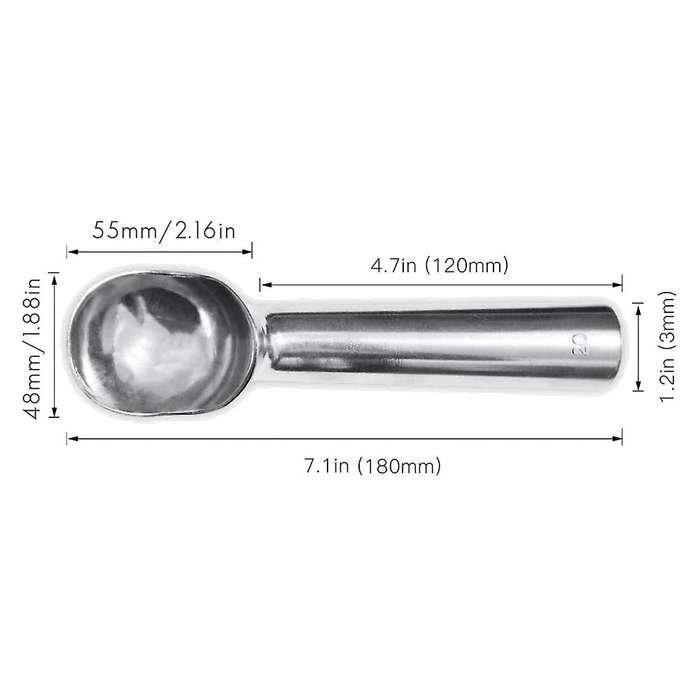 Nonstick Anti-freeze Aluminum Ice Cream Scoop,2 Oz Aluminum Ice Cream