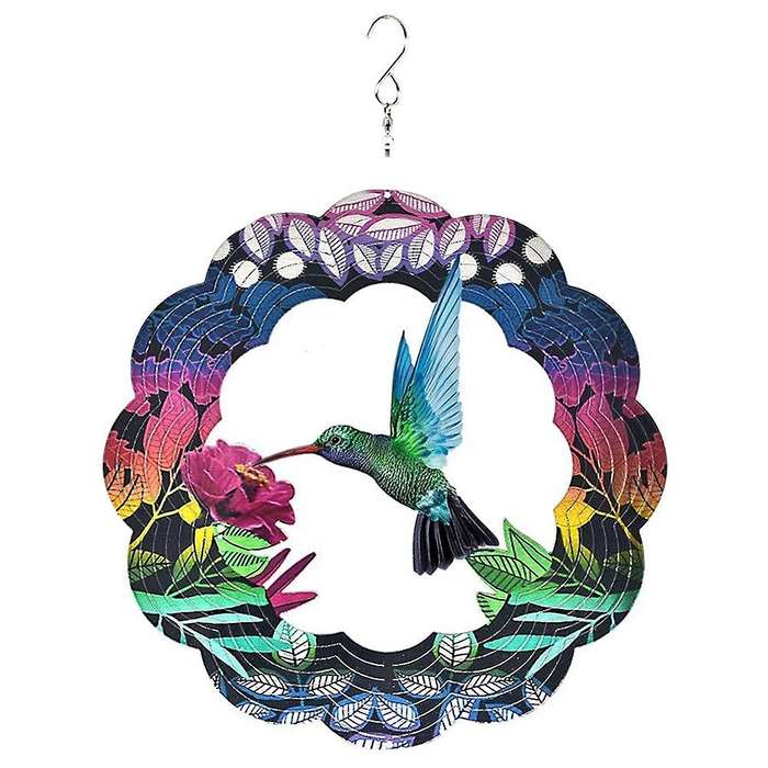 Stainless Steel Wind Spinner-3d Indoor Outdoor Garden Decoration