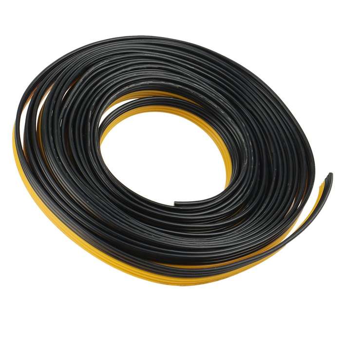 5m/roll 18awg Ul1007 6p Parallel Ribbon Flat Cable, Black+yellow