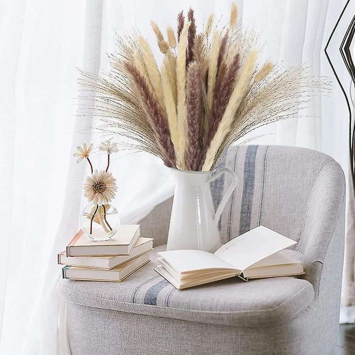 Pampas Grass, Dried Flowers,pampas Grass Velvet for Flower Home Decor