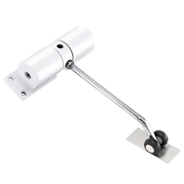 Simple Door Closer Household Automatic Hinge Mute Closer(white)