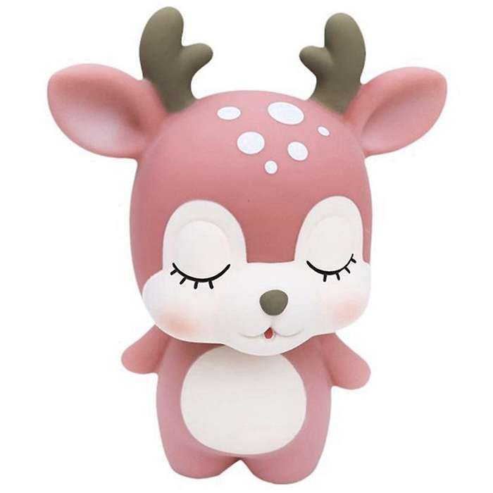 Deer Piggy Bank Cartoon Cute Coin Bank Money Box Piggy Bank Pink