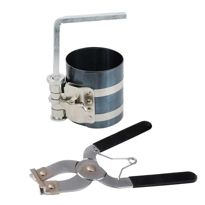 2pcs Piston Ring Compressor and Piston Ring Installer Pliers Tool