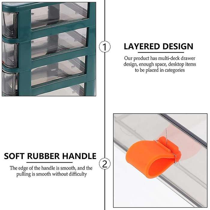 Desktop Storage Cabinet Small Multi- Layer Drawer Storage 4 Drawer