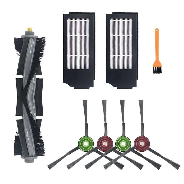 Main Brush Side Brush Filter Cleaning Brush for Ecovacs T10 Turbo