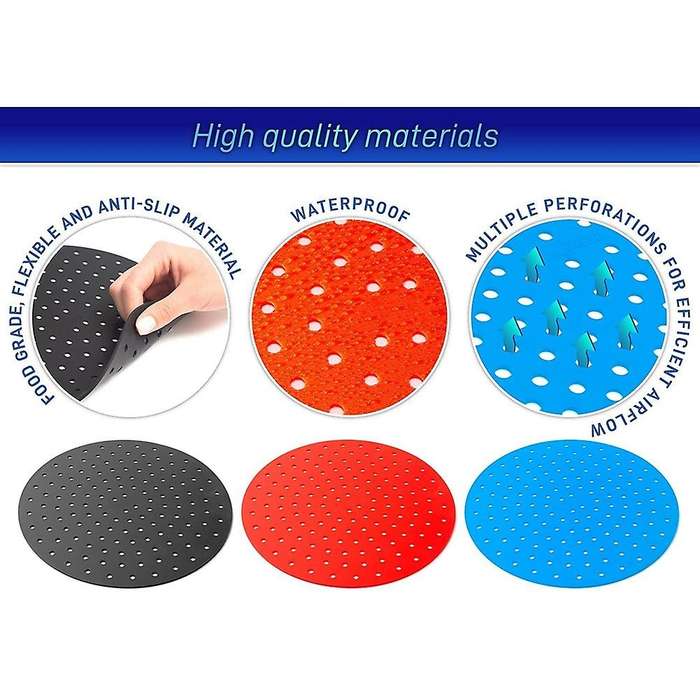 Reusable Silicone Air Fryer Liners, Easy Clean Air Fryer Accessories 9inch