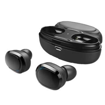 [True Wireless] Bakeey T12 TWS Double bluetooth Earphones Stereo Headphone wit... (COLOR.: BLACK)