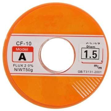 1.5mm 63/37 FLUX 2.0% Tin Lead Tin Wire Melt Rosin Core Solder Soldering Welding Iron Wire Roll