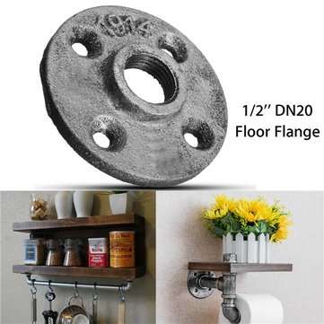 1/2 Inch DN20 Cast Iron Steel Tube Pipe Floor Flange Pipe Fitting Wall Mount
