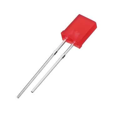 100pcs 2*5*7mm Square LED Red Light-emitting Diode 2X5X7 LED Diode