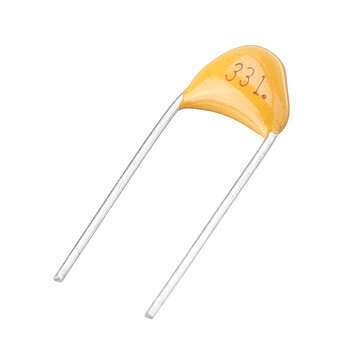 100pcs 330pF 5.08MM 331P 50V Multilayer Monolithic Ceramic Capacitor