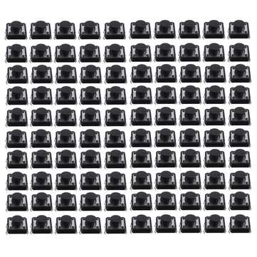 100pcs Momentary Tactile Push Button Switch 12x12x7mm